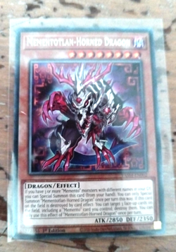 VASM-EN002 Mementotlan-Horned Dragon :: Rare 1st Edition YuGiOh Card - Image 1