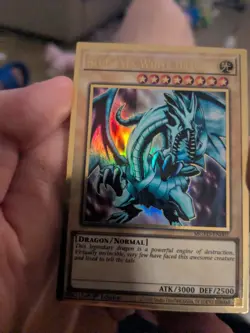 Yugioh Blue-Eyes White Dragon (Alt Art) MGED-EN001 Premium Gold Rare 1st Edition - Image 1