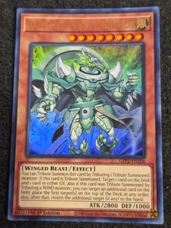YuGiOh! - Raiza the Mega Monarch GFP2-EN106 Ultra Rare 1st Edition Near Mint - Image 1