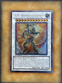 Yugioh T.G. Halberd Cannon EXVC-EN043 Ultimate Rare 1st Ed NM - Image 1