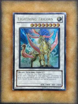 Yugioh Lightning Tricorn DREV-EN042 Ultimate Rare MP - Image 1
