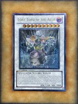 Yugioh Loki, Lord of the Aesir STOR-EN039 Ultimate Rare 1st Ed NM - Image 1