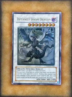 Yugioh Infernity Doom Dragon TSHD-EN042 Ultimate Rare VLP - Image 1