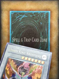 Yugioh Chaos King Archfiend TSHD-EN041 Ultimate Rare 1st Ed LP - Image 3