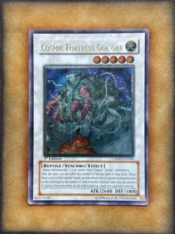 Yugioh Cosmic Fortress Gol'Gar CRMS-EN044 Ultimate Rare 1st Ed NM - Image 1