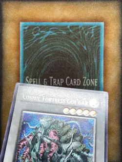 Yugioh Cosmic Fortress Gol'Gar CRMS-EN044 Ultimate Rare 1st Ed NM - Image 2