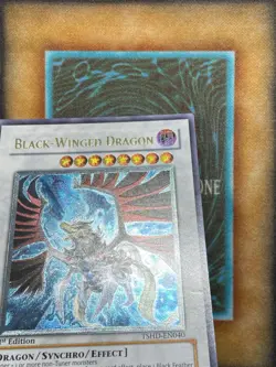 Yugioh Black-Winged Dragon TSHD-EN040 Ultimate Rare 1st Ed NM - Image 5