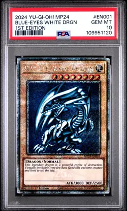 YUGIOH PSA 10 Blue-Eyes White Dragon MP24-EN001 QCR 1st Edition *1120 - Image 1