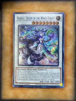 Yugioh Diabell, Queen of the White Forest INFO-EN040 Secret Rare 1st Ed NM - Image 1