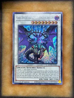 Yugioh Chaos Ruler, the Chaotic Magical Dragon ROTD-EN043 Secret Rare 1st Ed MP - Image 1