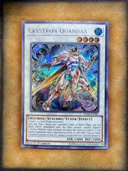 Yugioh Crystron Quandax BLRR-EN083 Secret Rare 1st Ed LP - Image 1