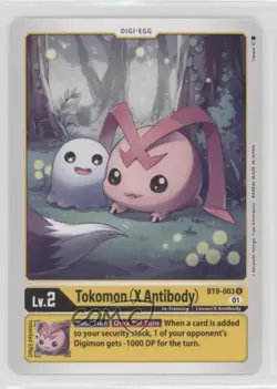 2021 Digimon Card Game - X Record Tokomon (X Antibody) #BT9-003 - Image 1