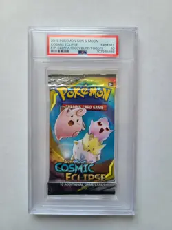 Pokemon Cosmic Eclipse PSA 10 GEM MINT Booster Pack 2019 Sun & Moon 10 Card Pack - Image 2