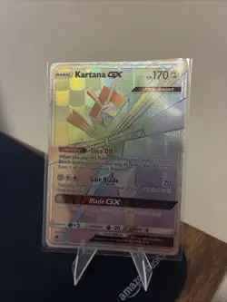 Pokemon TCG Kartana GX Crimson Invasion Secret Rare Card 117/111 - Image 1