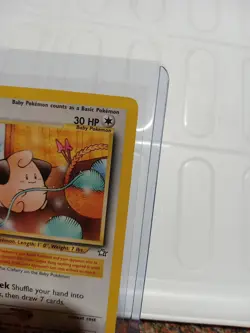 2000 POKEMON TCG Cleffa 20/111 Neo Genesis Unlimited Rare Vintage Card WOTC LP - Image 3