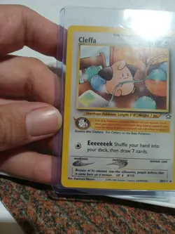 2000 POKEMON TCG Cleffa 20/111 Neo Genesis Unlimited Rare Vintage Card WOTC LP - Image 5