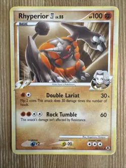 Rhyperior - 32/111 - Pokemon Rising Rivals NON Holo Card HP - Image 1