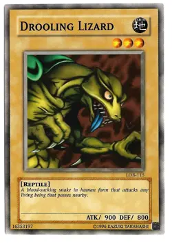 Drooling Lizard LOB 115 - YuGiOh Card - Common - NM - Image 1