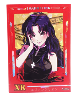 Misato XR Evangelion XR002 Holo Foil Anime Waifu Collectible Trading Card - Image 1