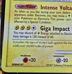 Pokemon TCG: Electivire Card 3/130 Holo Rare Diamond & Pearl - Image 2