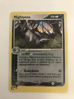 Pokemon TCG Mightyena 10/109 Ex Ruby & Sapphire Holo Card NM/M - TCCCX - Image 1