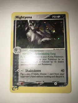 Pokemon TCG Mightyena 10/109 Ex Ruby & Sapphire Holo Card NM/M - TCCCX - Image 2