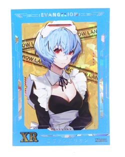 Rei Maid XR Evangelion XR001 Holo Foil Anime Waifu Collectible Trading Card - Image 1