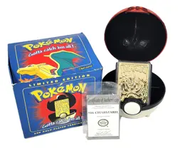 Pokemon CHARIZARD 23K Gold Plated Trading Card 1999 Limited Edition Original COA - Image 1