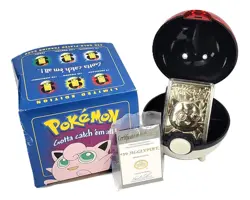 Pokemon JIGGLYPUFF 23K Gold Plated Trading Card 1999 Limited Edition w/COA - Image 1