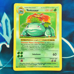 Venusaur - 15/102 - Shadowless Holo Rare Base Set 1999 - Pokemon Card - HP - Image 1