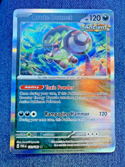 Brute Bonnet Ancient Holo Rare 123/182 Paradox Rift NM Pokemon Card - Image 1