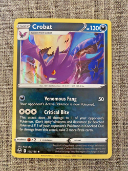 Crobat 105/195 2022 Silver Tempest Pokemon Card Holo Rare - Image 1