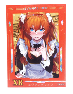 Asuka Maid XR Evangelion XR008 Holo Foil Anime Waifu Collectible Trading Card - Image 1