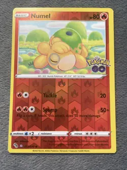 *Ditto* Numel 013/078 Reverse Holo Peel Ditto Pokemon Card Pokemon Go NM 2022 - Image 1