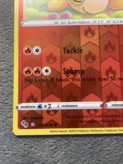 *Ditto* Numel 013/078 Reverse Holo Peel Ditto Pokemon Card Pokemon Go NM 2022 - Image 5