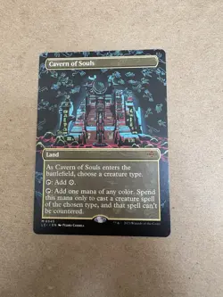 Cavern of Souls #345 Borderless the Lost Caverns of Ixalan MTG - Image 1