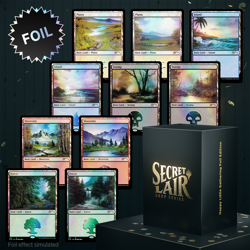 MTG Secret Lair Happy Little Gatherings FOIL Magic the Gathering Bob Ross NEW! - Image 1