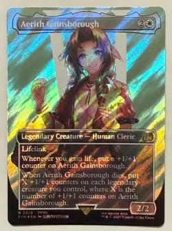 Aerith Gainsborough Borderless Surge Foil - Final Fantasy MTG - Image 1
