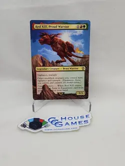 Red XIII, Proud Warrior ALTERED BORDERLESS Final Fantasy MTG Magic *CCGHouse* - Image 1
