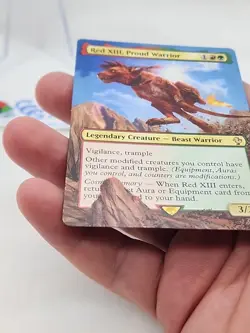 Red XIII, Proud Warrior ALTERED BORDERLESS Final Fantasy MTG Magic *CCGHouse* - Image 4