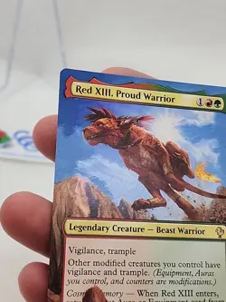Red XIII, Proud Warrior ALTERED BORDERLESS Final Fantasy MTG Magic *CCGHouse* - Image 5