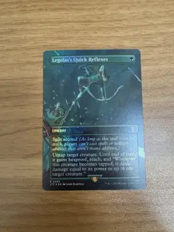 MTG Legolas's Quick Reflexes Borderless Foil Card 493 Lord of the Rings Magic - Image 1
