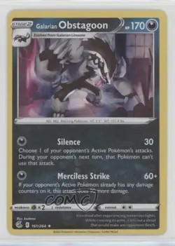 Galarian Obstagoon Pokemon Sword & Shield Fusion Strike #161.1 - Image 1