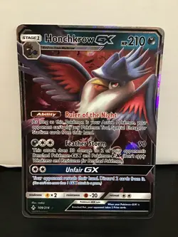 Honchkrow GX 109/214 Pokemon Unbroken Bonds Holo Ultra Rare - Image 1