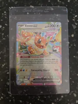 2025 Pokemon Stamped Prize Pack Series 7 Eevee EX #075 Near Mint Holo - Image 1