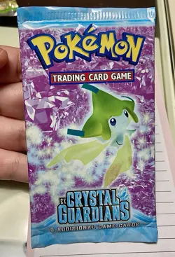 Pokemon EX Crystal Guardians Factory Sealed Booster Pack Jirachi Art English - Image 1