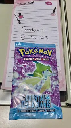 Pokemon EX Crystal Guardians Factory Sealed Booster Pack Jirachi Art English - Image 2