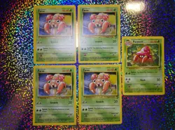 Pokemon TCG Base Set 2 Regular Non-Holo: 55/130 Parasect; 85/130 Paras (x4) - Image 1