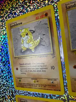 2000 Pokemon TCG Base Set 2 Regular Non-Holo 91/130 Sandshrew (x4) - Image 4