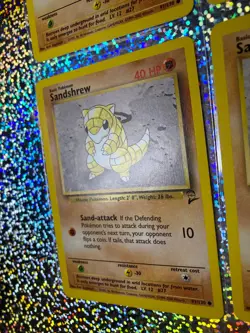 2000 Pokemon TCG Base Set 2 Regular Non-Holo 91/130 Sandshrew (x4) - Image 5